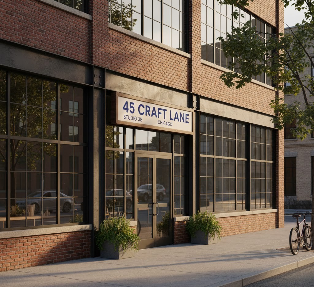 Studio exterior building facade